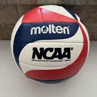 Molten NCAA Championship Volleyball Replica Ball MS5000 | Official Size Red, White & Blue Swirl Indoor Volleyball