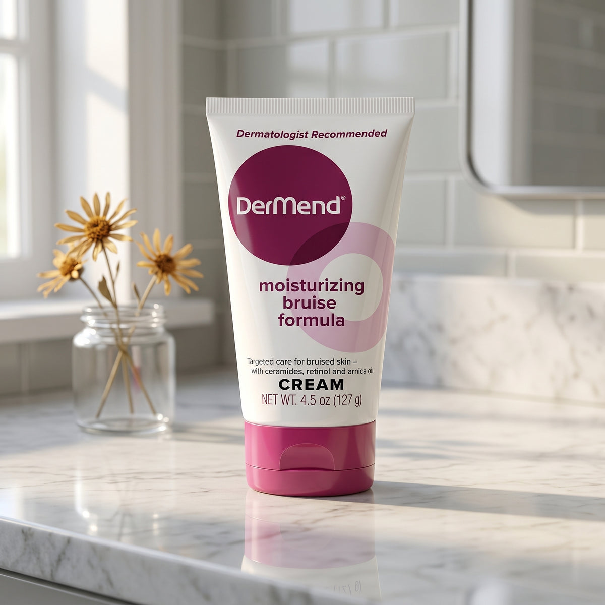 DerMend Moisturizing Bruise Formula Cream 4.5 oz | Dermatologist Recommended Skin Care Moisturizer
