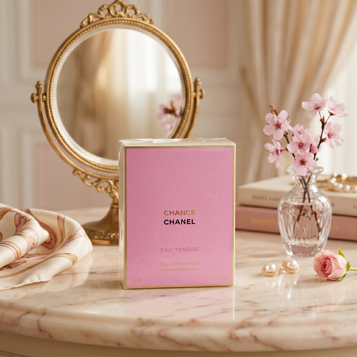 Chanel Chance Eau Tendre Eau de Parfum Spray for Women 50ml / 1.7 oz | Floral Fruity Luxury Perfume NIB