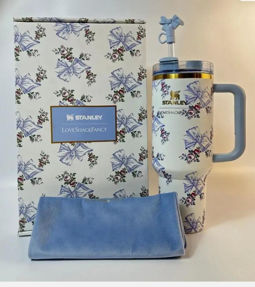 Stanley x LoveShackFancy Quencher H2.0 FlowState Tumbler 40 oz – Limited Edition