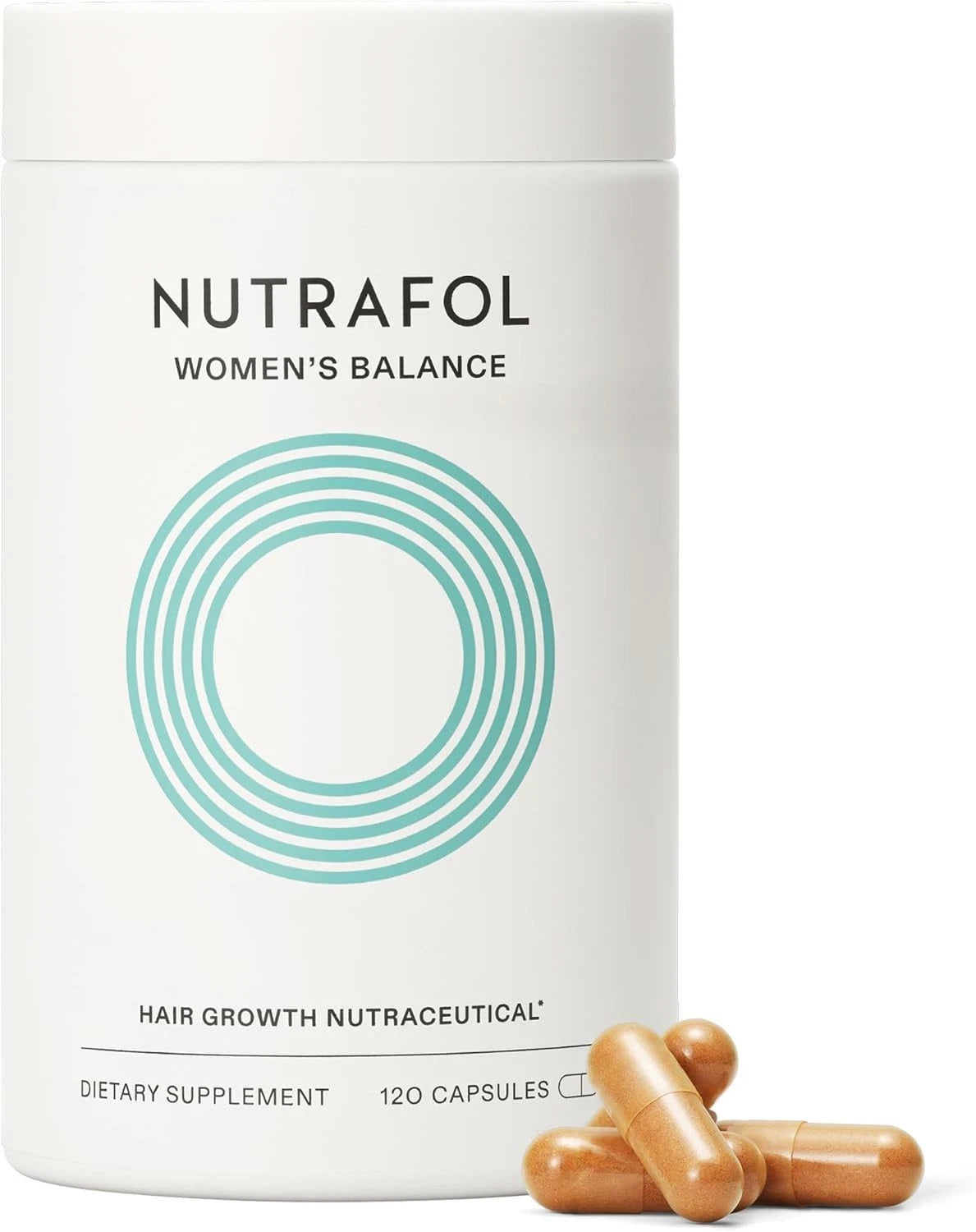 Nutrafol Women’s Balance Hair Growth Supplement 120 Capsules | Supports Thicker, Stronger & Healthier Hair