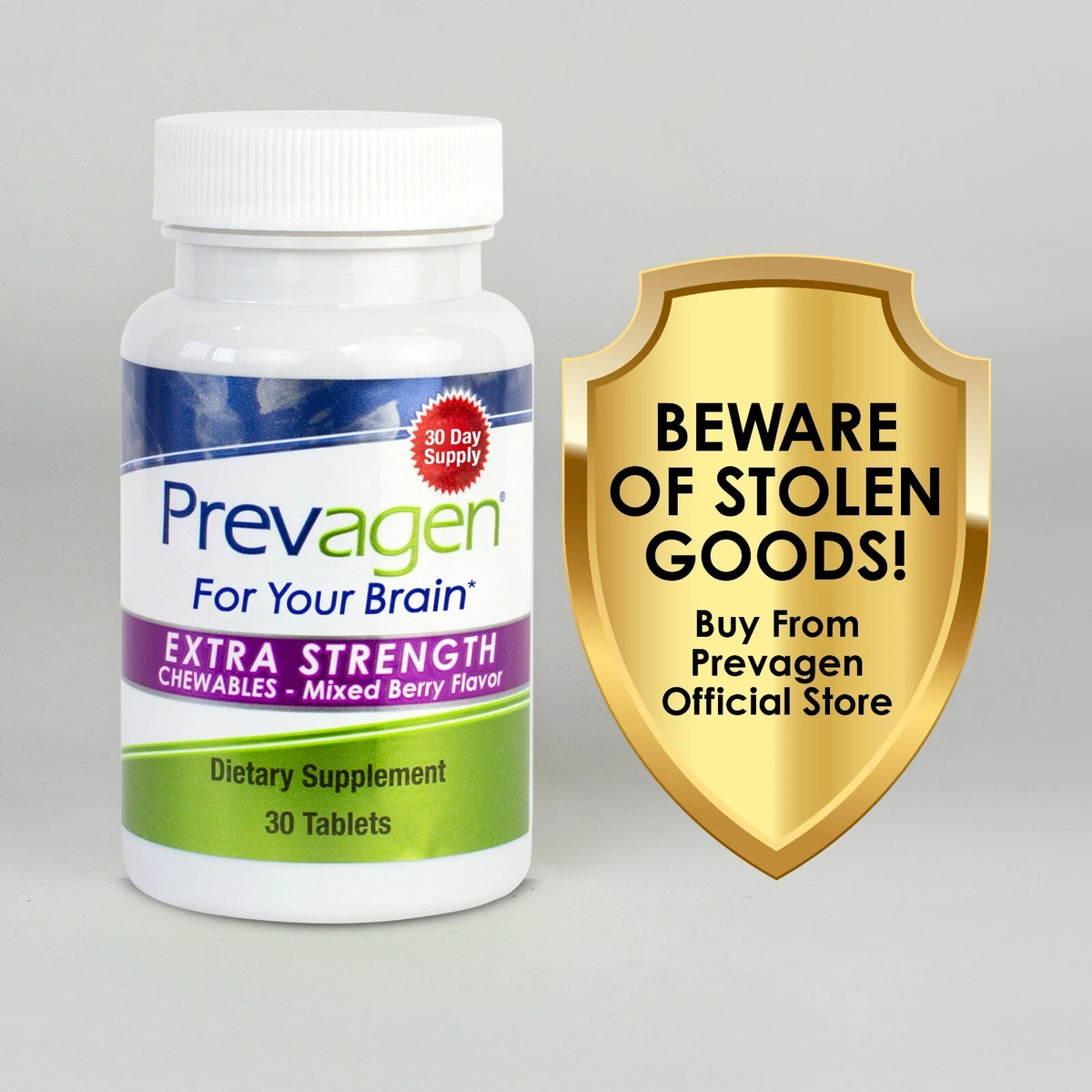 Prevagen Extra Strength 20mg Memory Supplement 60 Capsules | Apoaequorin Daily Brain Health Support