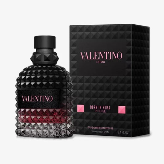 Valentino Uomo Born In Roma Intense Eau de Parfum for Men 3.4 oz / 100 ml – Luxury Amber Vanilla Fragrance
