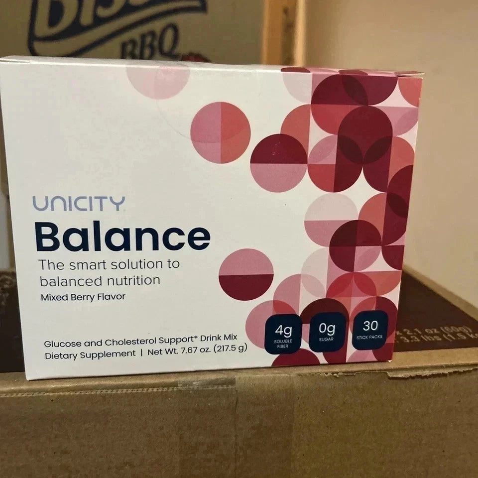Unicity Balance Mixed Berry 30 Stick Packs | Fiber Drink Mix for Healthy Blood Sugar Support | New Sealed