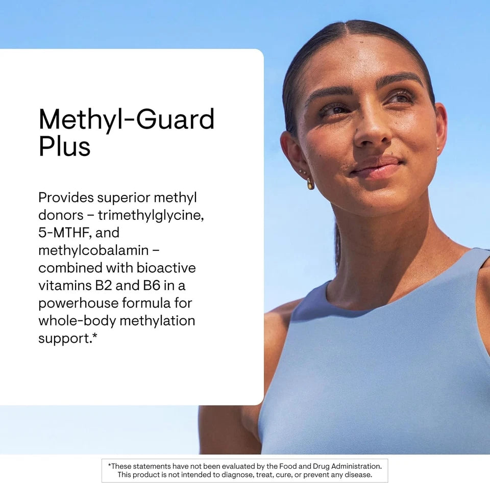 Thorne Methyl-Guard – 180 Capsules | Methylation Support with B6, B12, 5-MTHF & Betaine | Gluten, Dairy & Soy Free