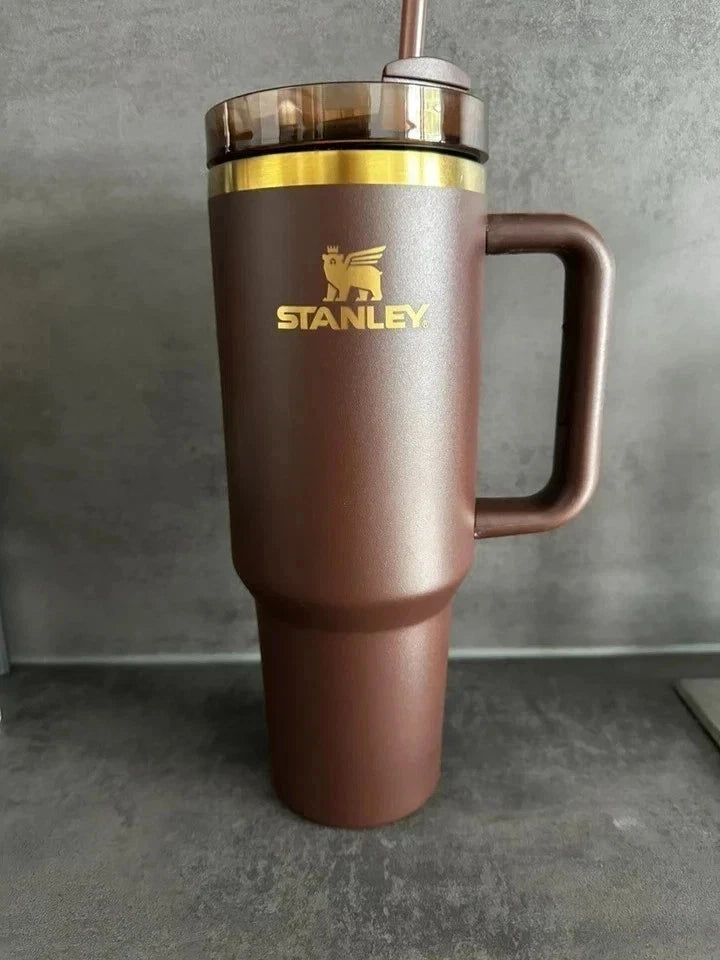 Stanley Chocolate Gold Quencher H2.0 FlowState Tumbler 40 oz | Limited Edition Factory Sealed NEW