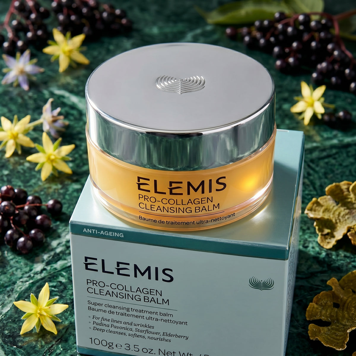 Elemis Pro-Collagen Cleansing Balm  – Hydrating Makeup Remover & Nourishing Facial Cleanser